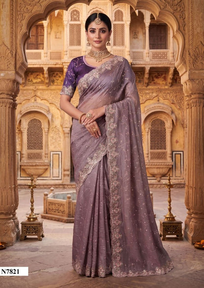 Satin Silk Designer Saree