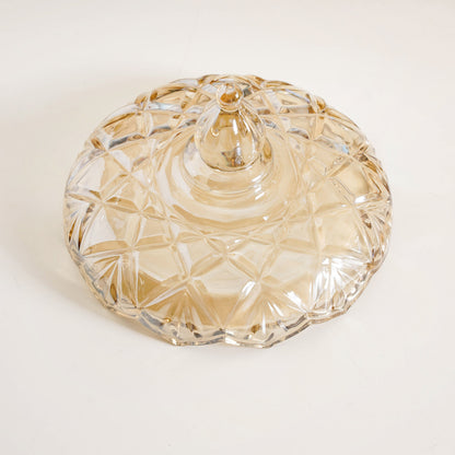 Luxury Glass Bowls Set of 5 With Lid And Rotating Stand