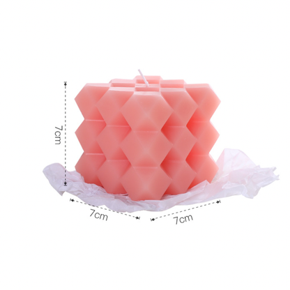 Geometric Wax Candle