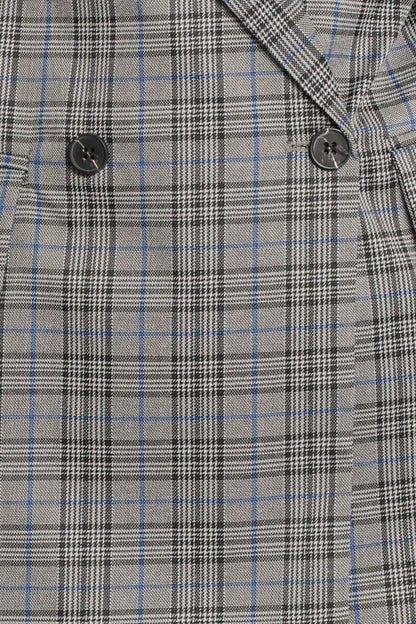 Juliette Blazer - Grey/Blue Plaid