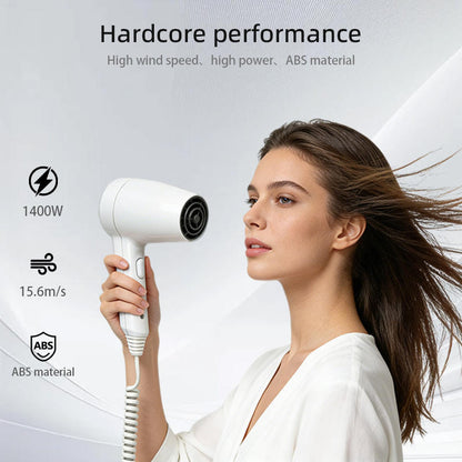 Electric 1200W Low Noise Wall-Mounted Professional DC Motor Negative Ionic Hair Dryer 2 Speeds 75m3/h Airflow