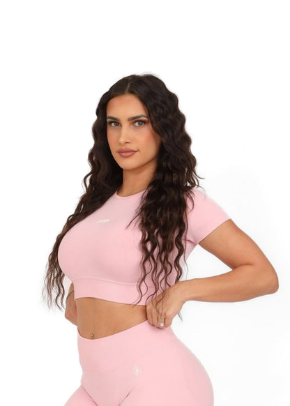 Peachy T-Shirt Crop Top