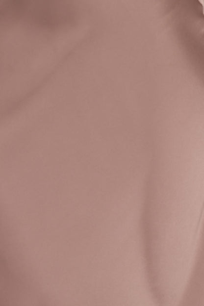 Nellie Satin Midi Skirt - Mocha Brown