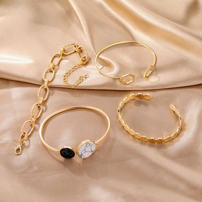 Lumina Four-Piece Stack Bracelet | Anti Tarnish Jewellery