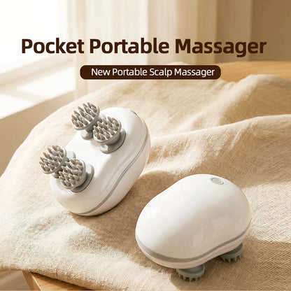 Multi-Purpose Electric Head Massage Device, Portable Handheld Massager for Head, Neck & Shoulder All-Around Daily Massage Care | Scalp &amp; Head Care