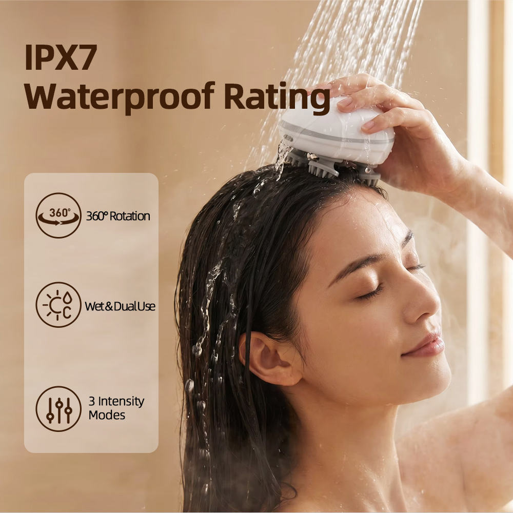 Multi-Purpose Electric Head Massage Device, Portable Handheld Massager for Head, Neck & Shoulder All-Around Daily Massage Care | Scalp &amp; Head Care