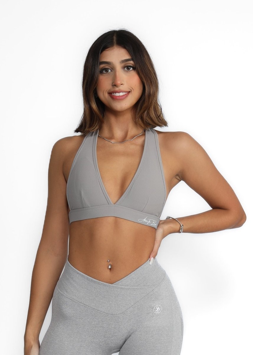 Ribbed Halter Bra