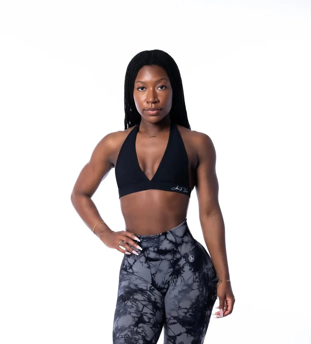 Ribbed Halter Bra