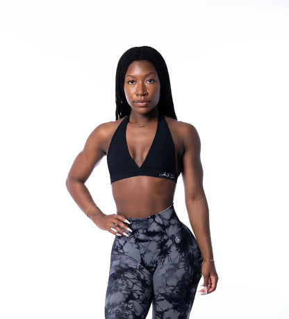 Ribbed Halter Bra