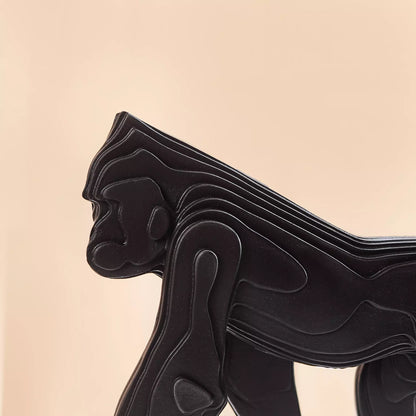 Modern Black Gorilla Showpiece