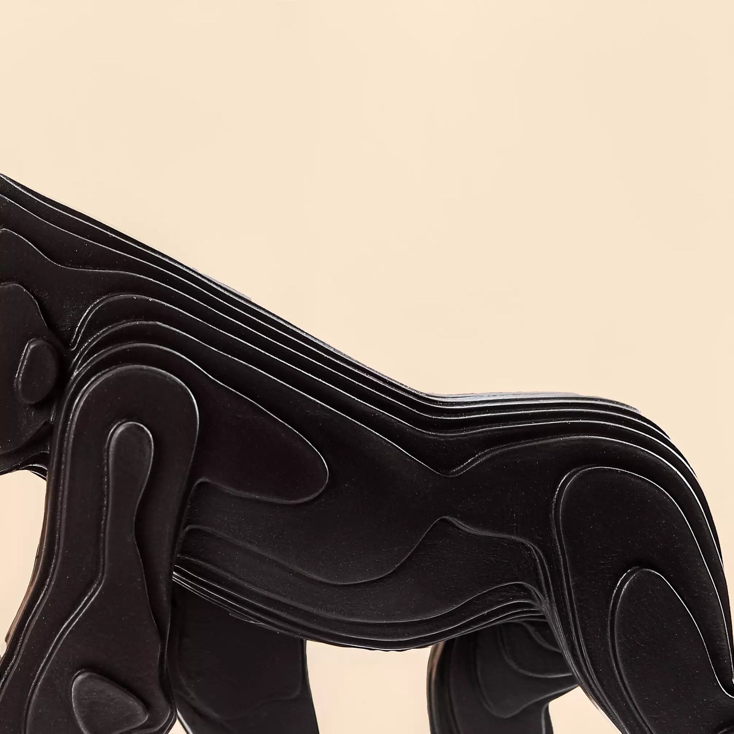 Modern Black Gorilla Showpiece