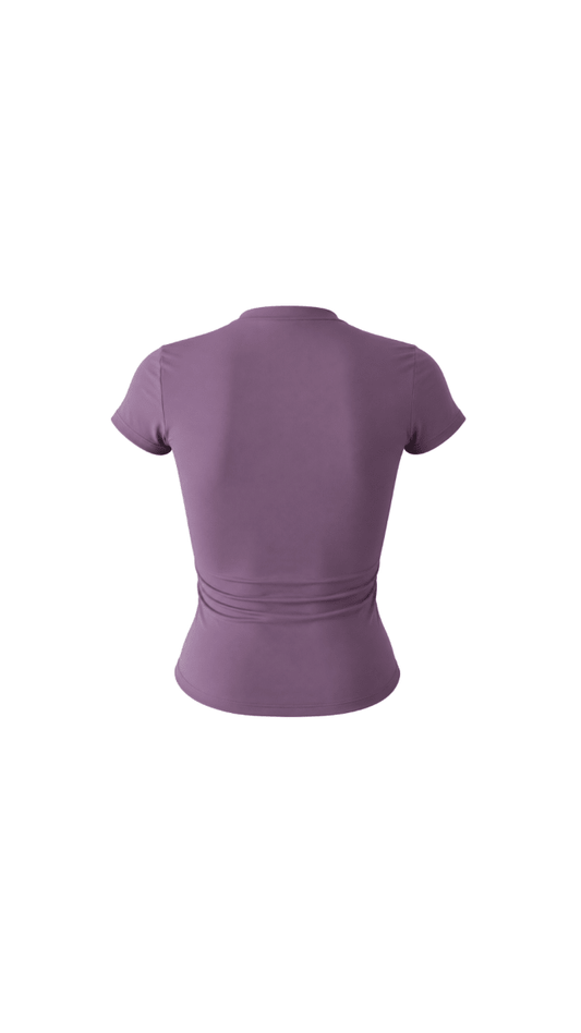 Soft Plum Daily Motion Tee