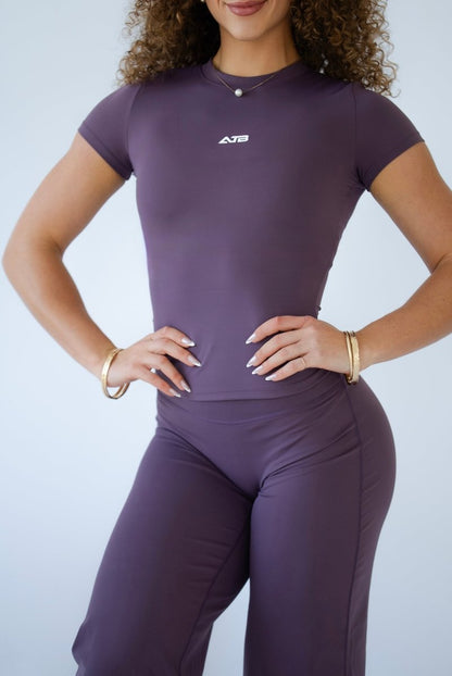 Soft Plum Daily Motion Tee