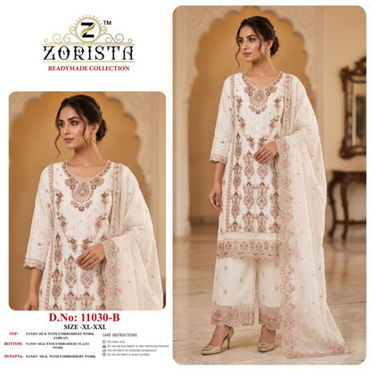 Pure Fandy Silk Embroidered Salwar Kameez